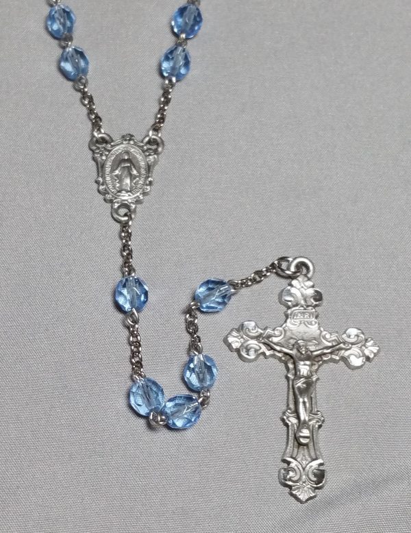 7mm Light Sapphire Rosary
