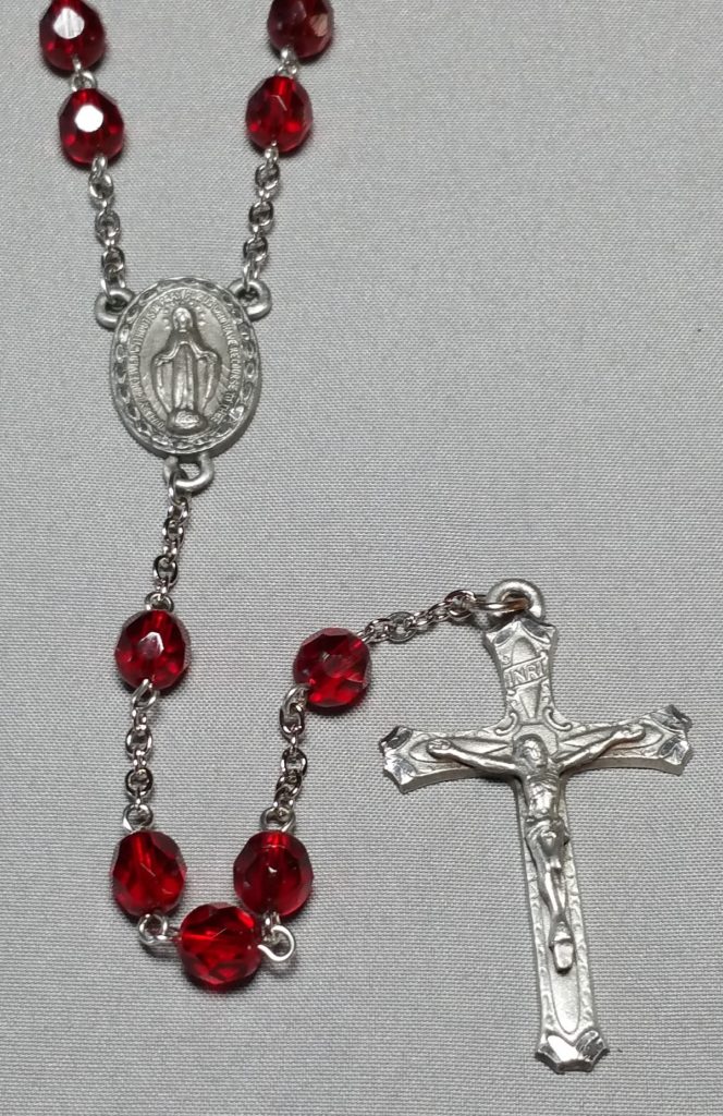 7mm Ruby Rosary - Holy Family Books & Gifts