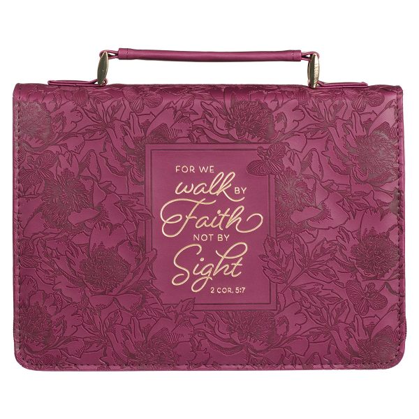 Walk by Faith Bible Cover (Lg)