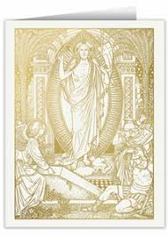 He is Risen Woodcut Blank Note Cards