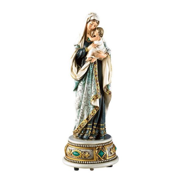 8.5" Madonna & Child Musical Figurine